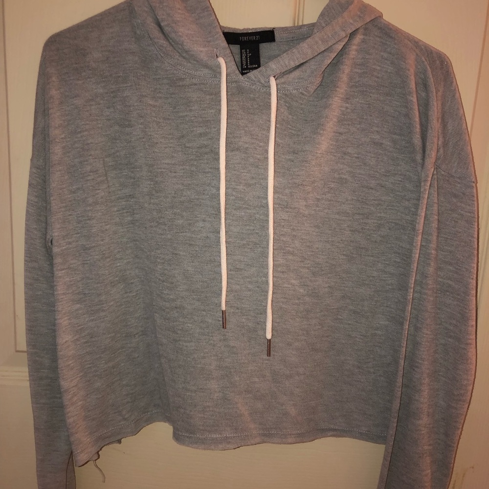 Forever 21 thin cropped hoodie